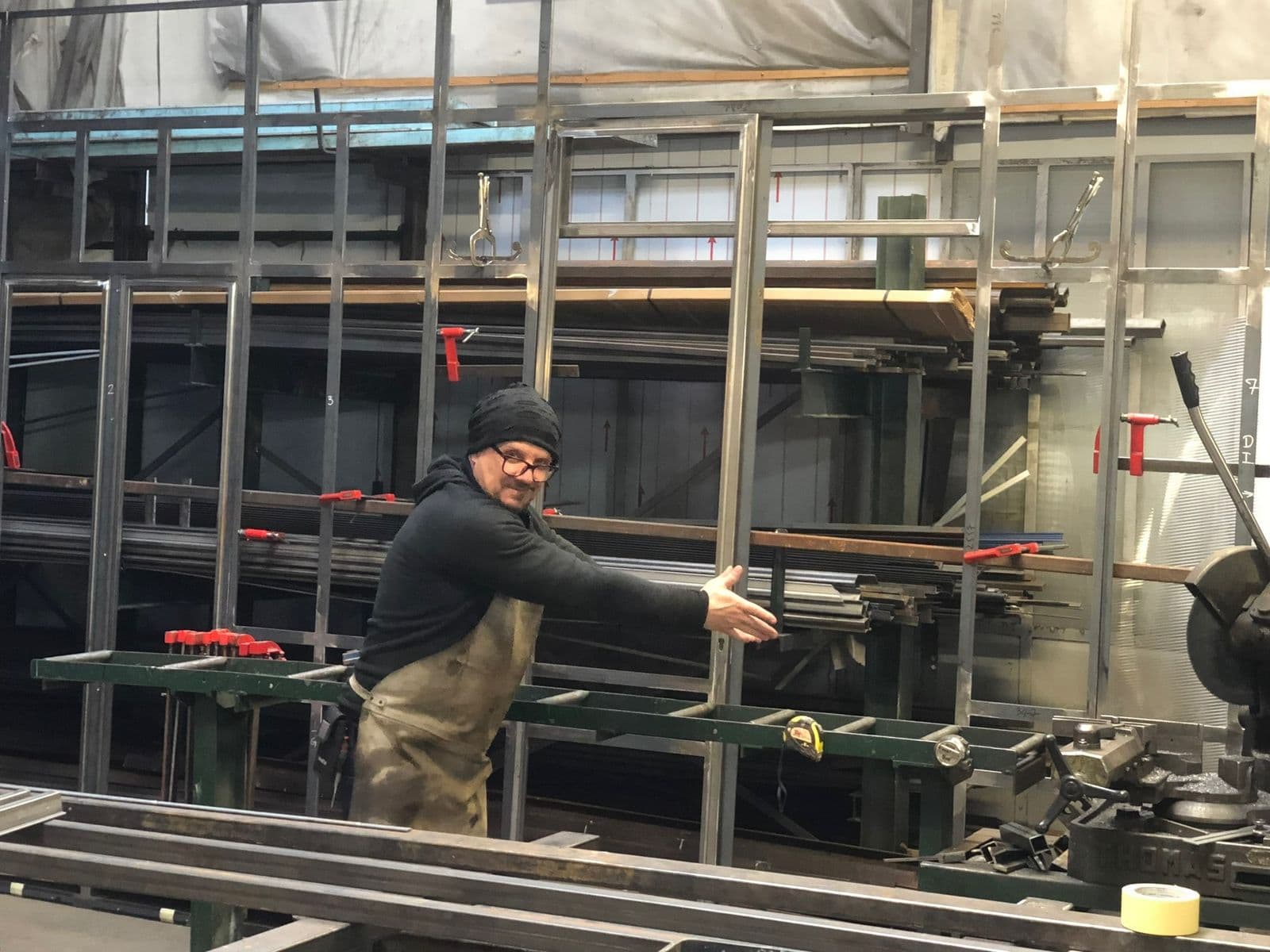Assemblage d'une structure dans le premier atelier
